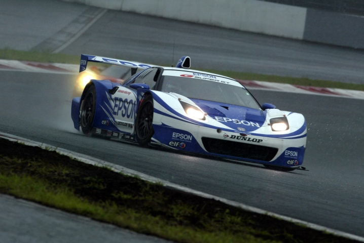 暫定ポールはエプソンNSX。公式練習に続いての一番時計だ