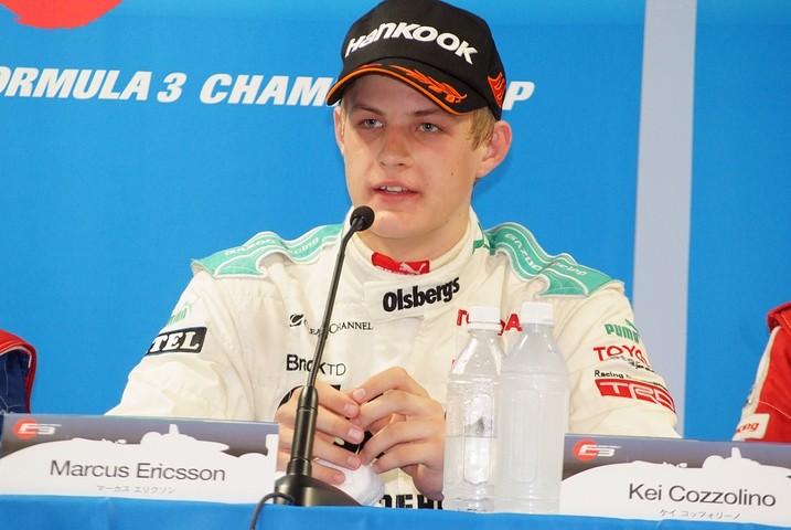 決勝記者会見: Cクラス優勝のマーカス・エリクソン（トムス）