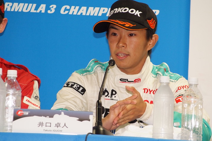 決勝記者会見: Cクラス3位の井口卓人（トムス）