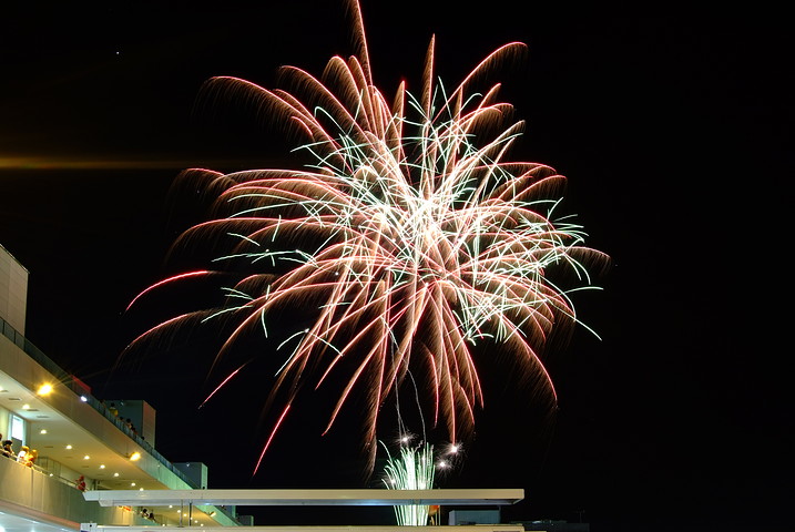 POKKA GT名物の花火が表彰式終了後に打ち上げられた #3