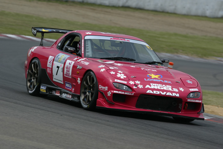 今シーズン初登場の女性コンビ、ドリームエンジェル・アドバンRX-7（オギ姉／佐藤久美組）はトラブルでノータイム