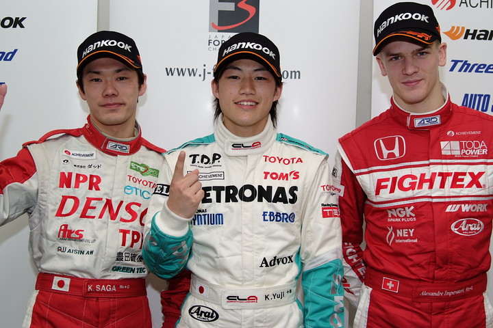 Cクラス決勝上位3名のドライバーたち