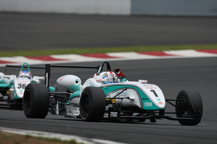 優勝してガッツボーズの国本雄資（トムス）