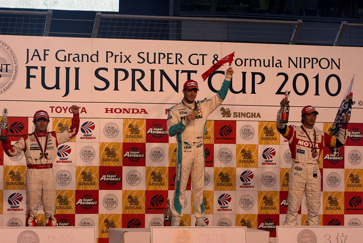 JAFGP、第2レースでの暫定表彰式