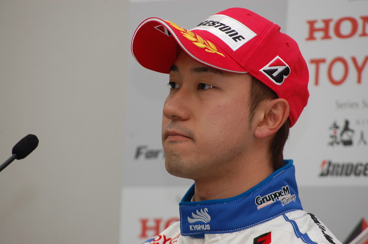予選2位の石浦宏明（ルマン）（ただし、この後の車検で失格）