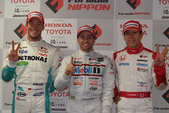 予選記者会見: 上位3名のドライバーたち