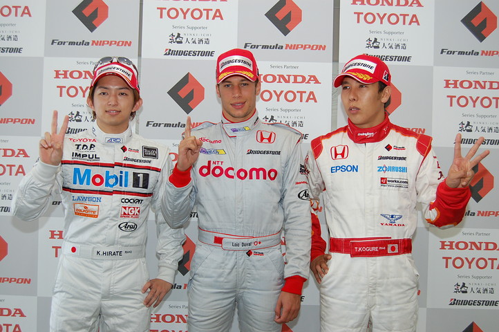 予選記者会見: トップ３のドライバーたち