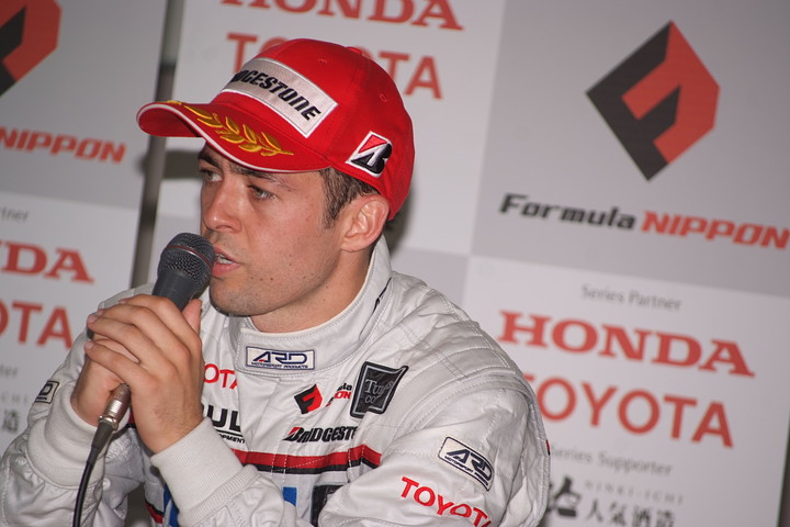 決勝記者会見: 決勝３位のジョアオ・パオロ・デ・オリベイラ（インパル）