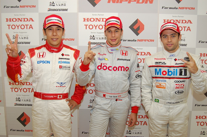 予選記者会見: トップ3のドライバーたち