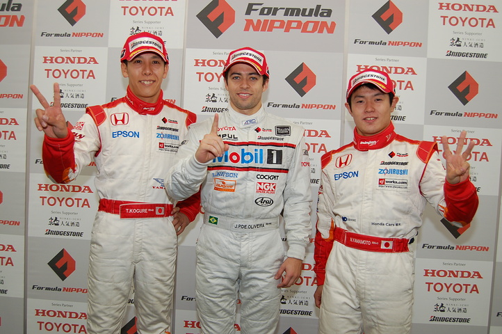 予選記者会見: 第2レースのトップ3