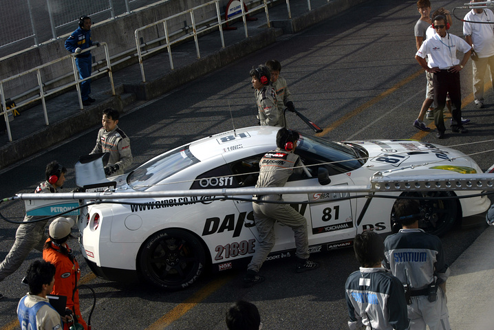 注目のDAISHIN R35 GT-R（青木孝行／田中哲也／大八木信行組）は、トラブルでクラス6位