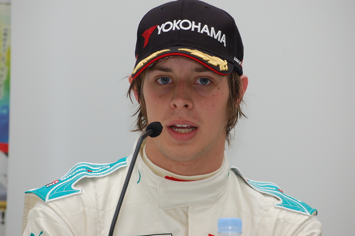 決勝記者会見: Cクラス3位のリチャード・ブラッドレー（トムス）