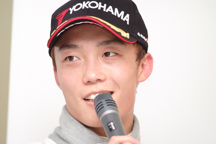 決勝記者会見: Cクラス優勝の安田裕信（スリーボンド）