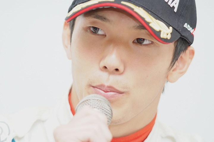 決勝記者会見: Cクラス決勝3位の山内英輝（ハナシマ）
