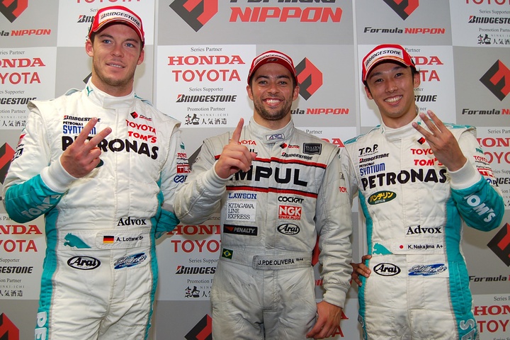 決勝記者会見: トップ3のドライバーたち