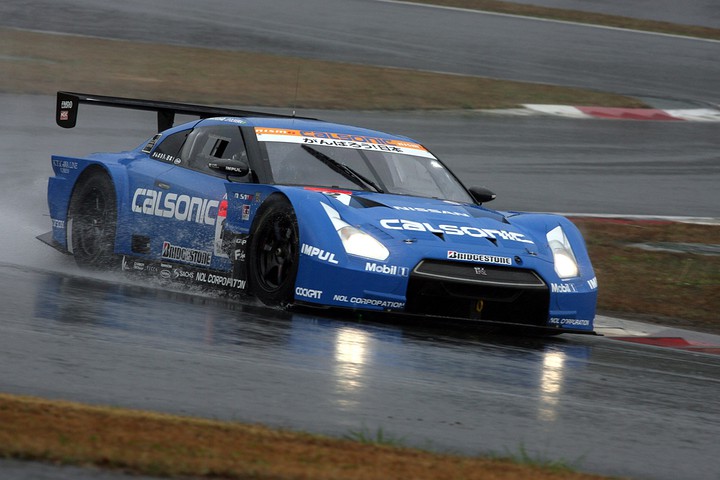 JAFGPフリー走行: GT500クラスでトップタイムをマークしたカルソニックIMPUL GT-R（ジョアオ・パオロ・デ・オリベイラ／松田次生組）