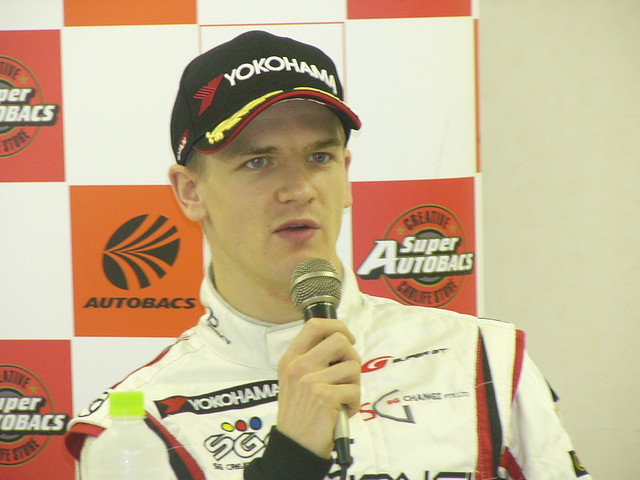 決勝記者会見: GT300クラス優勝のアレキサンドラ・インペラトーリ（SG CHANGI IS350）