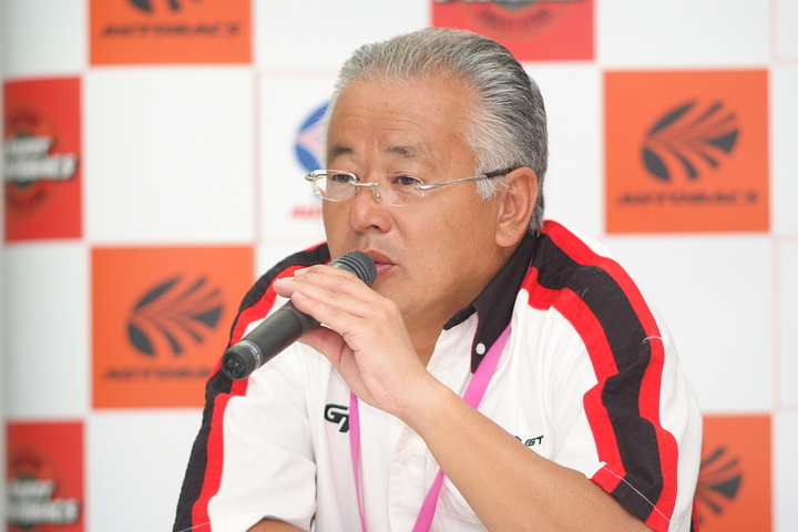 定例記者会見: GTA代表取締役の坂東正明氏
