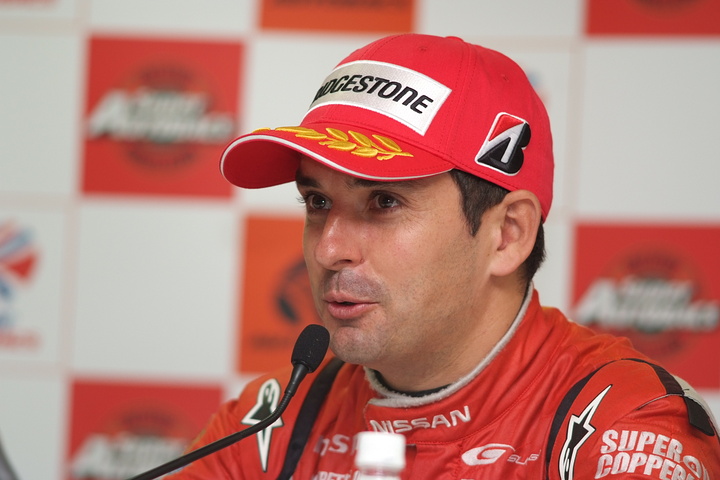 決勝記者会見: GT500クラス優勝のブノワ・トレルイエ（MOTUL AUTECH GT-R）