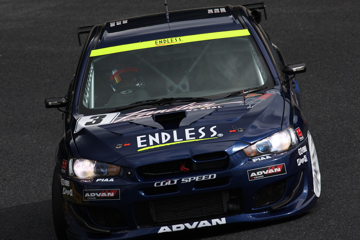 公式予選: ST-2クラストップタイムは、エンドレス・アドバン･コルトスピードﾞX（峰尾恭輔／高木真一／村田信博組）