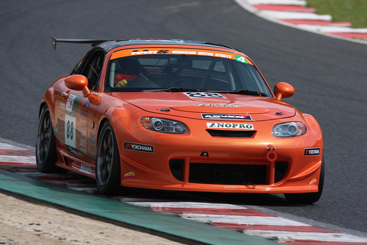 今回ST-４から初参加のマツダロードスター、ダイニチATSアクエリアスMm☆CF亜衣はクラス6位