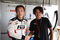 初のQ3進出を果たした安田裕信(コンドー)と近藤真彦監督 fn_r05_kob_063