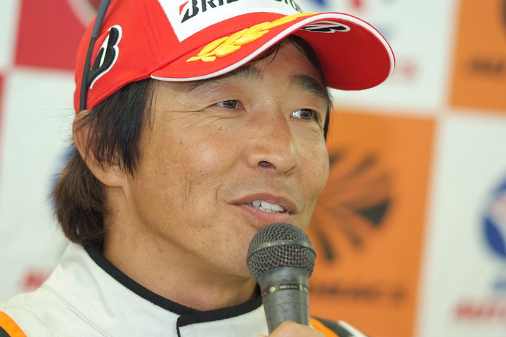 予選記者会見: GT300クラスポールポジションの高木真一（ARTA CR-Z GT）