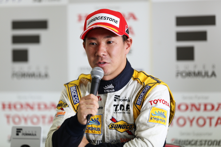 予選記者会見: 2位の小林可夢偉（KYGNUS SUNOCO Team LeMans）