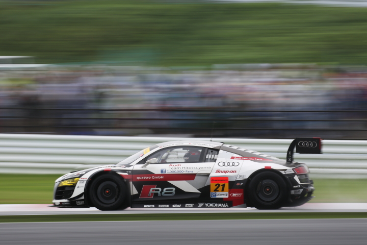 決勝レース: リチャード・ライアン／藤井誠暢組（GT300クラス・Audi R8 LMS ultra）