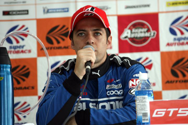 公式予選記者会見： GT300クラスポールシッターのジョアオ・パオロ・デ・オリベイラ（ TEAM IMPUL）