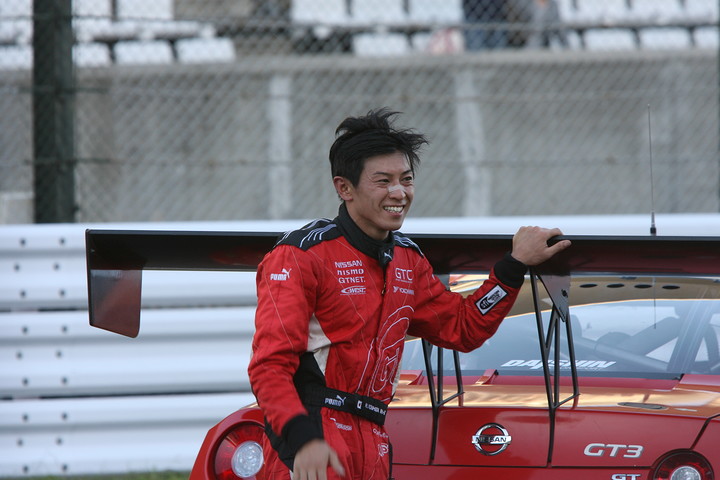 終盤トップを奪取、ST-Xクラス優勝に貢献した吉田広樹（GTNET ADVAN C-WEST GT-R）