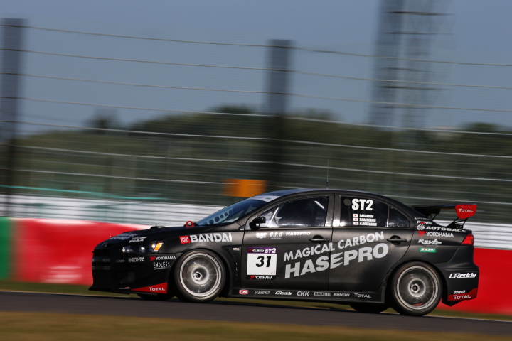 決勝レース: 朝倉貴志／長谷川智秀／長谷川奉徹組（ST-2クラス・HASEPRO RACING LANCER EVOLUTIONⅩ）