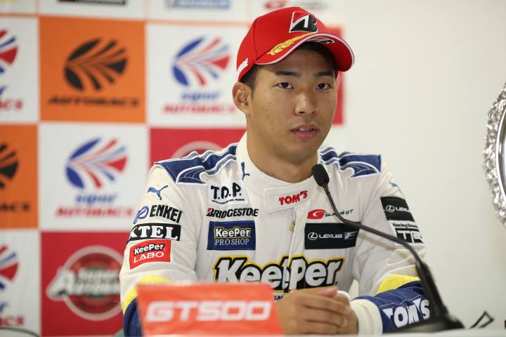 決勝記者会見: GT500クラスで優勝した平川亮（LEXUS TEAM KeePer TOM'S）