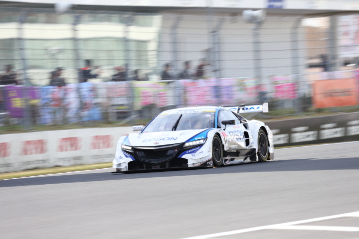 GT500クラスノックアウト予選Q1: ベルトラン・バゲット（Epson NSX CONCEPT-GT）