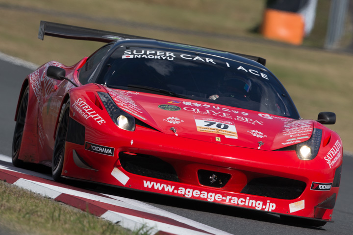 第9戦決勝: NAORYU／佐々木孝太組（OLIVE SPA 458GT3／Ferrari 458 Italia GT3）