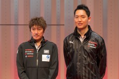 スーパー耐久ST-Xクラスに参戦する近藤真彦監督（左）と藤井誠暢（右）（スリーボンド日産自動車大学校GT-R）