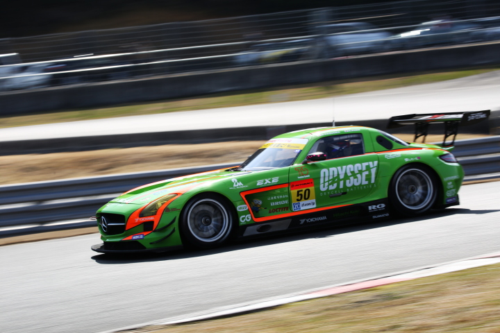 公式テスト岡山: 安岡秀徒／久保凜太郎／加納政樹組（GT300クラス・ODYSSEY SLS）