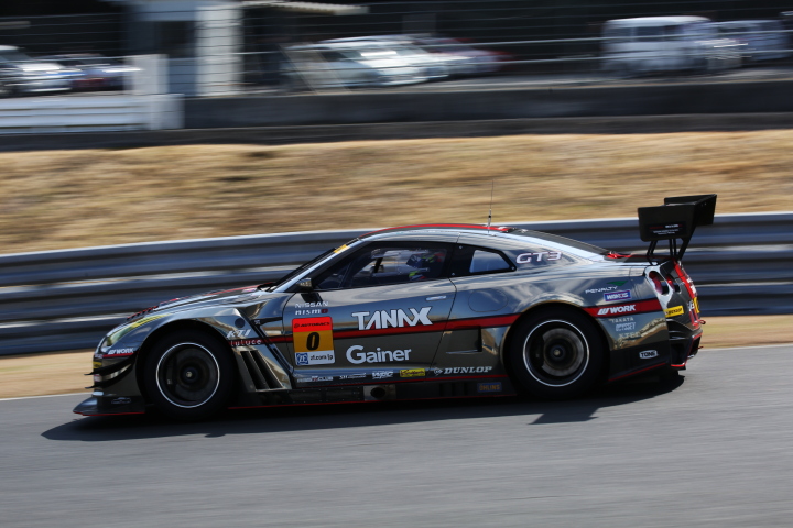 公式テスト岡山: アンドレ・クート／富田竜一郎組（GT300クラス・GAINER TANAX GT-R）