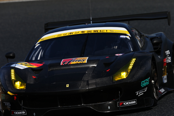 公式テスト岡山: 都筑晶裕／新田守男組（GT300クラス・TBN Ferrari 488 GT3）