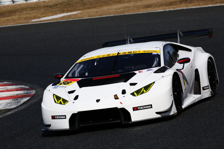 公式テスト岡山: 織戸学／平峰一貴／青木孝行組（GT300クラス・マネパランボルギーニGT3）