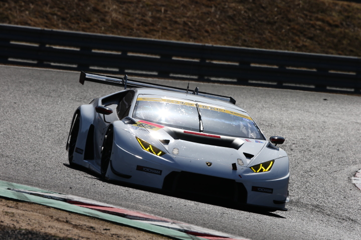 公式テスト岡山: 織戸学／平峰一貴／青木孝行組（GT300クラス・マネパランボルギーニGT3）