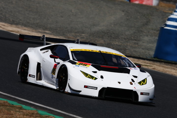 公式テスト岡山: 織戸学／平峰一貴／青木孝行組（GT300クラス・マネパランボルギーニGT3）