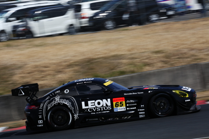 公式テスト岡山: 黒澤治樹／蒲生尚弥組（GT300クラス・LEON CVSTOS AMG-GT）