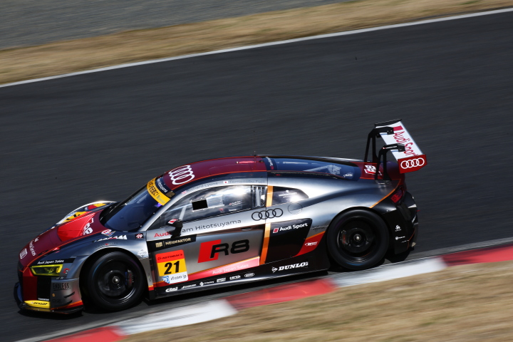 公式テスト岡山: リチャード・ライアン／藤井誠暢組（GT300クラス・Hitotsuyama Audi R8 LMS）