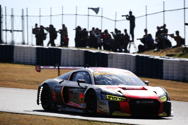 公式テスト岡山: リチャード・ライアン／藤井誠暢組（GT300クラス・Hitotsuyama Audi R8 LMS）