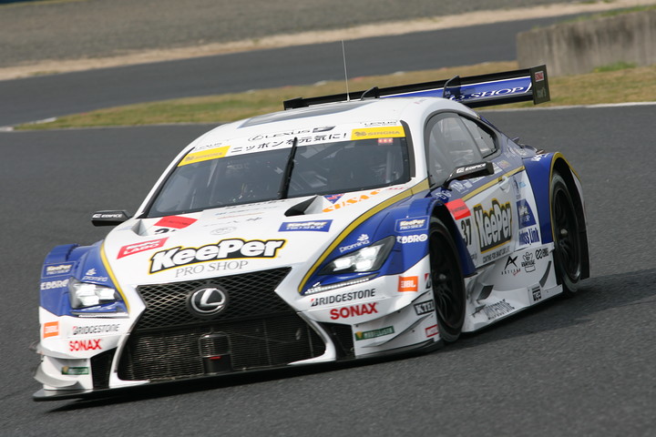 GT500クラス公式練習トップタイムのジェームス・ロシター／平川亮組（KeePer TOM'S RC F）