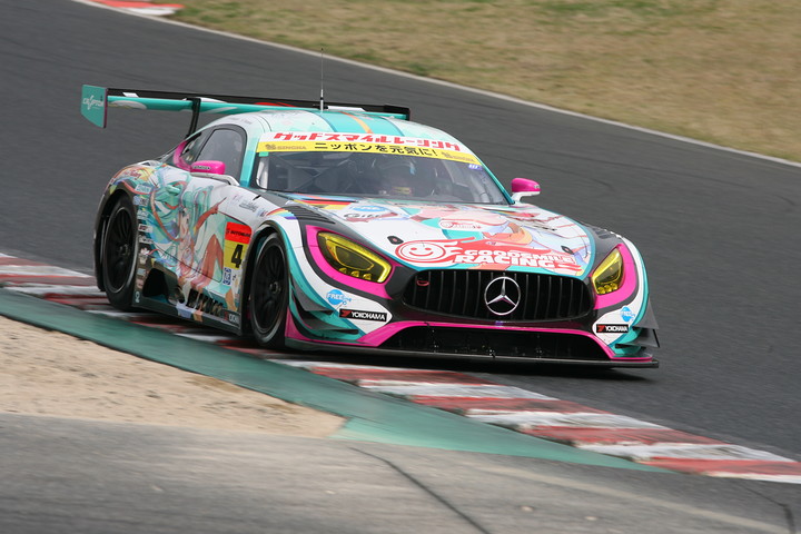GT300クラス決勝2位は谷口信輝／片岡龍也組（グッドスマイル初音ミクAMG）