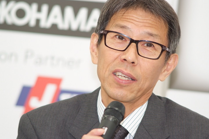 JRPサタデーミーティング: 新任挨拶をするJRP倉下明新社長