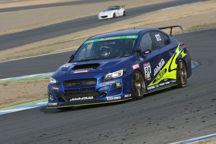 ST-2クラス優勝の大澤学／後藤比東至組（DAMD MOTUL ED WRX STI）