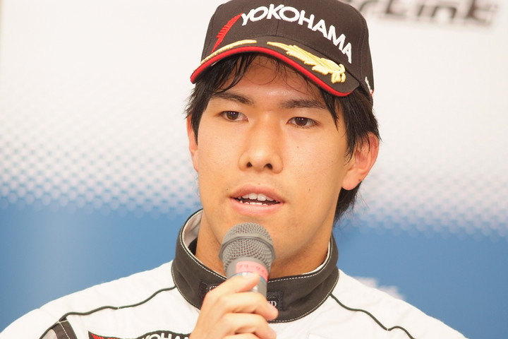 決勝記者会見: Nクラス3位の廣田築（アルビレックス・レーシングチーム）